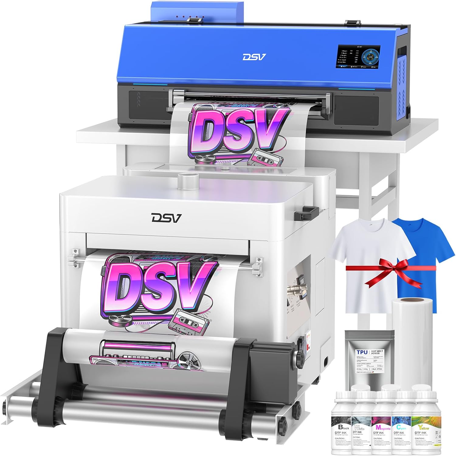 DSV C13 XP600 DTF Printer with Powder Shaker and Dryer